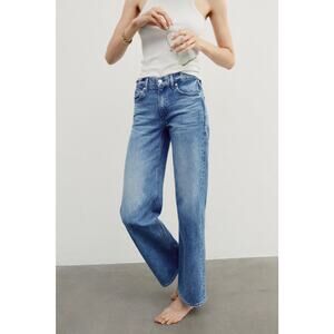 AYR The Secret Sauce Loose Straight Jeans 25S Mid Blue Denim Good Mood